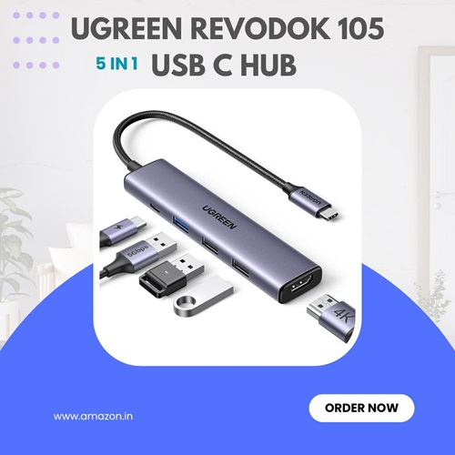 UGREEN Revodok 105 USB C Hub 5 in 1