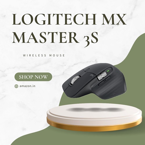 Logitech MX Master 3S - Wireless Performance Mouse with Ultra-Fast Scrolling